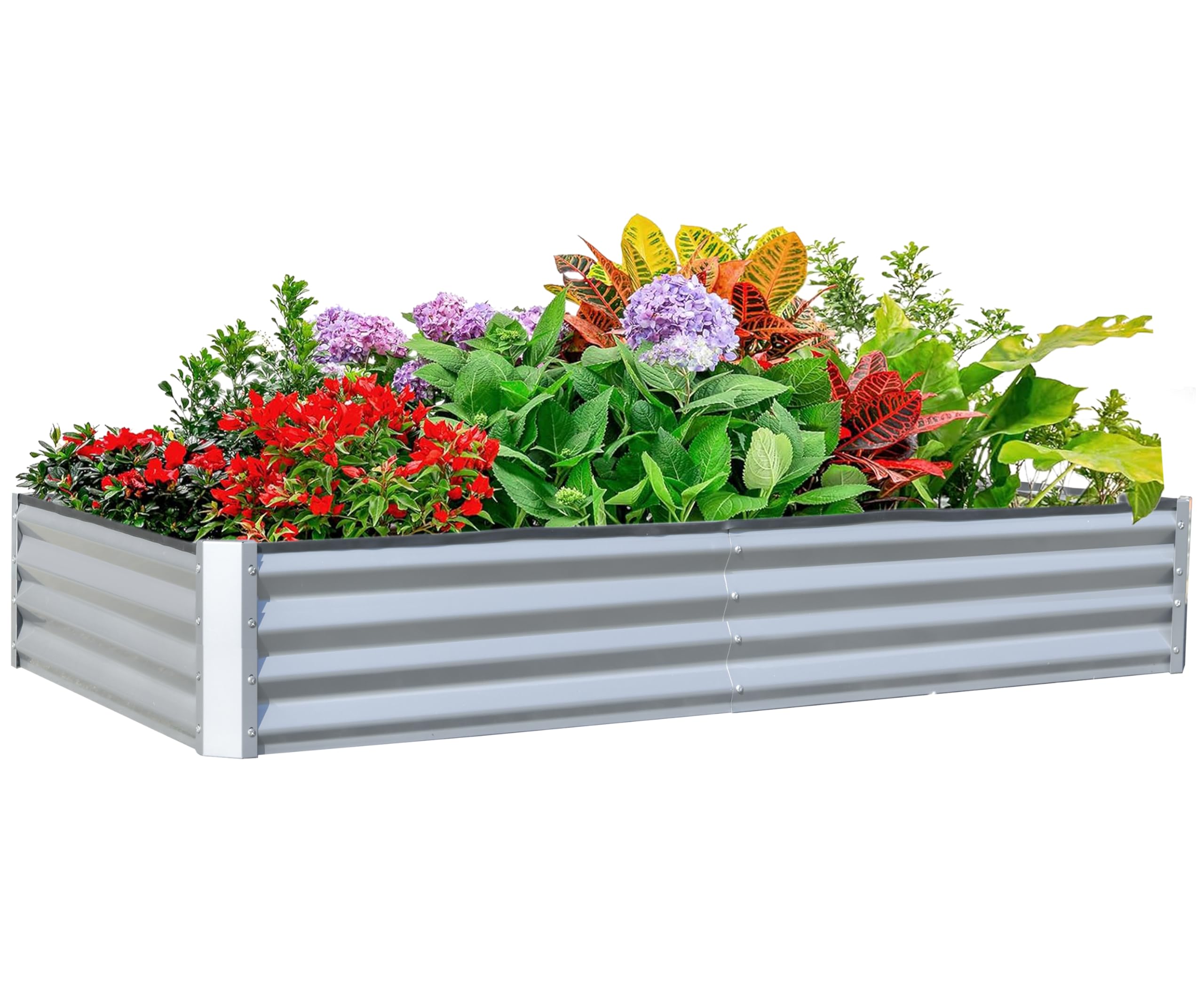 Raised Garden Bed - حوض زراعة مرتفع مجلفن 6×3×1 قدم،