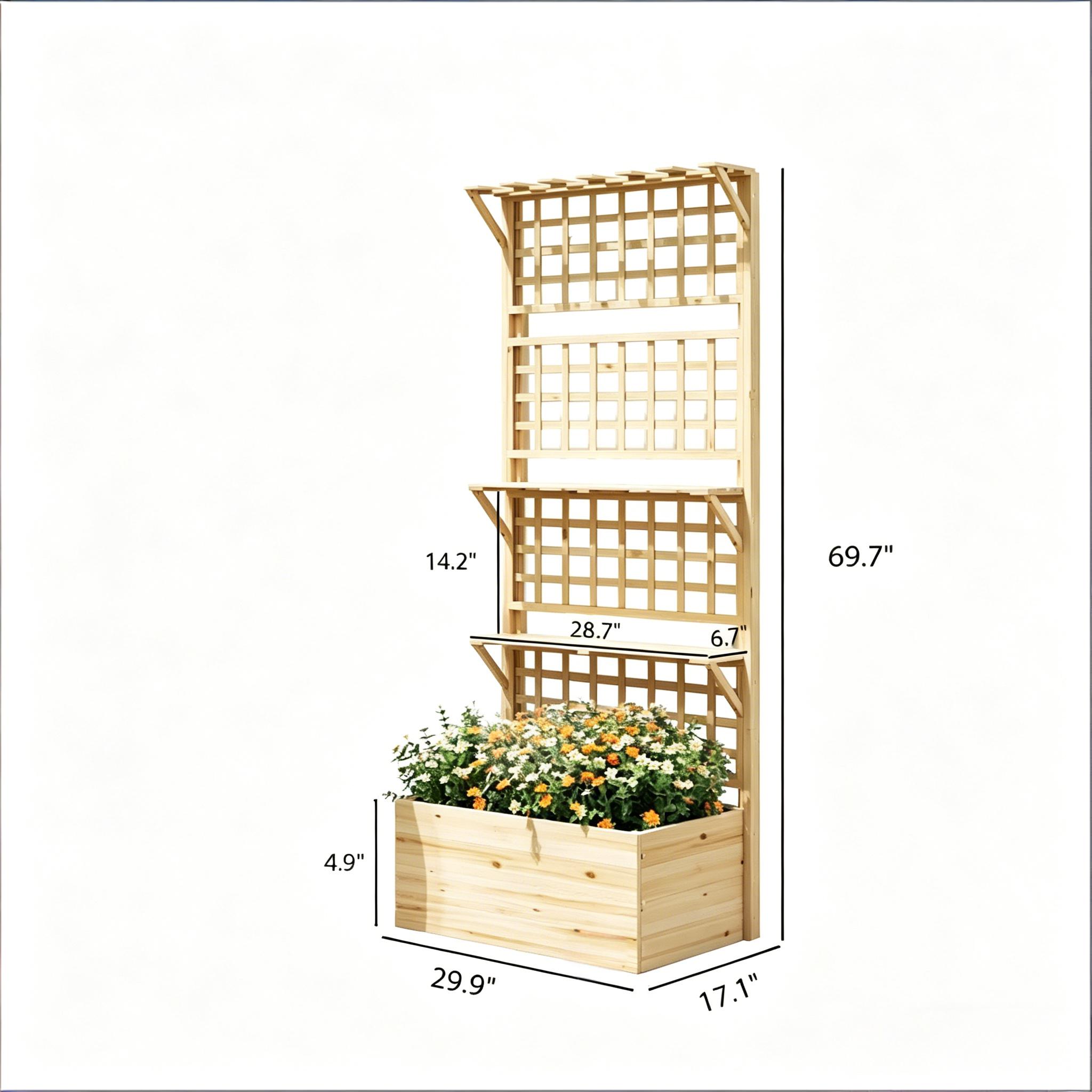 Raised Garden Bed - صندوق زراعة مرتفع للحديقة، حوض زراعة