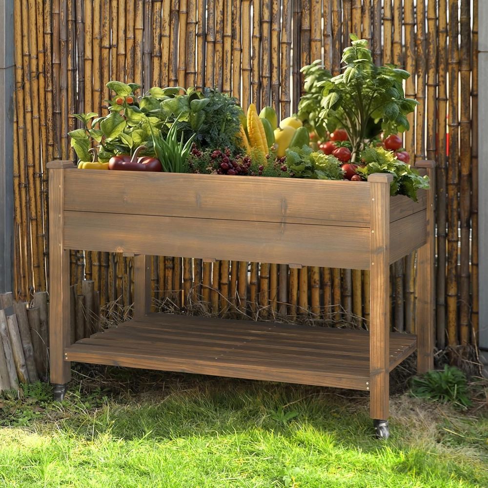 Raised Garden Bed - حوض زراعة مرتفع كبير مقاس 48×24×33