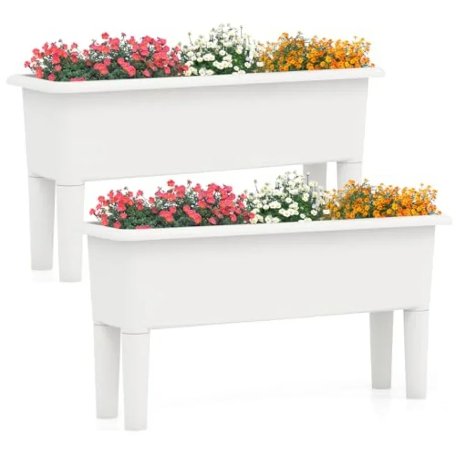 Self Watering Planter - مجموعة من حوضين لزراعة النباتات في