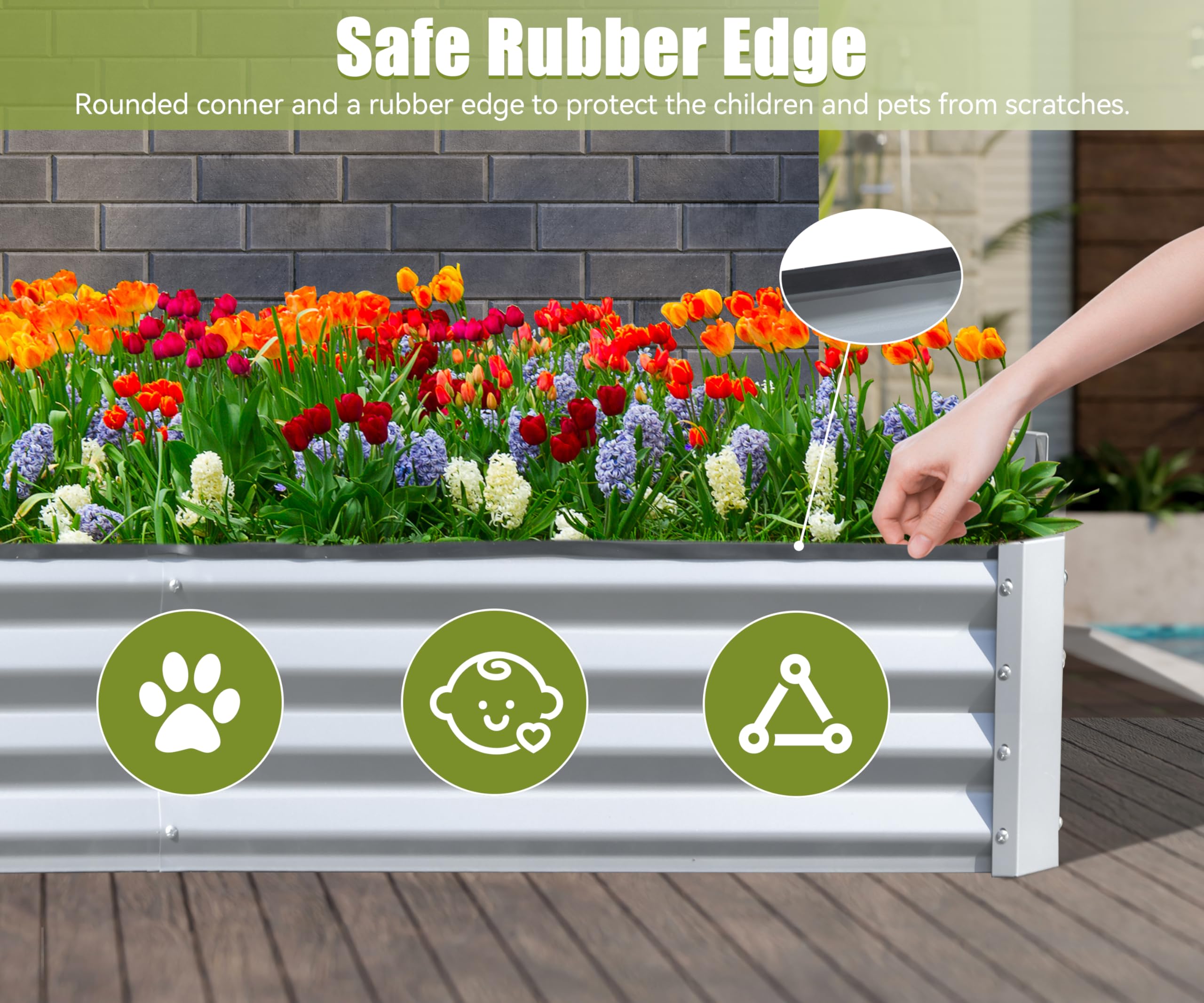 حوض زراعة مرتفع مجلفن 6×3×1 قد - مراجعة Raised Garden Bed وسعره