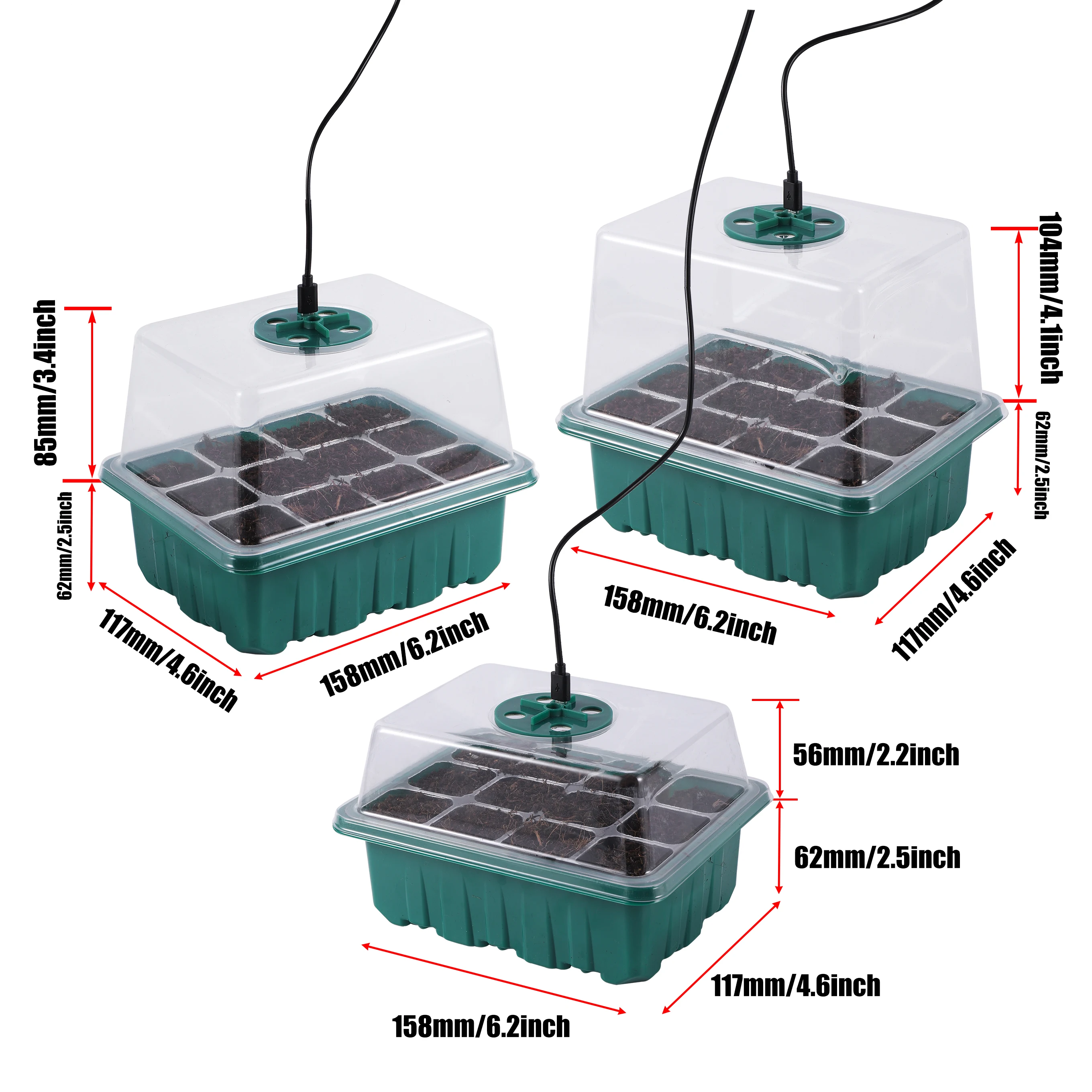 5 حزمة/مجموعة صينية بداية البذ - مراجعة Seed Starter Tray وسعره