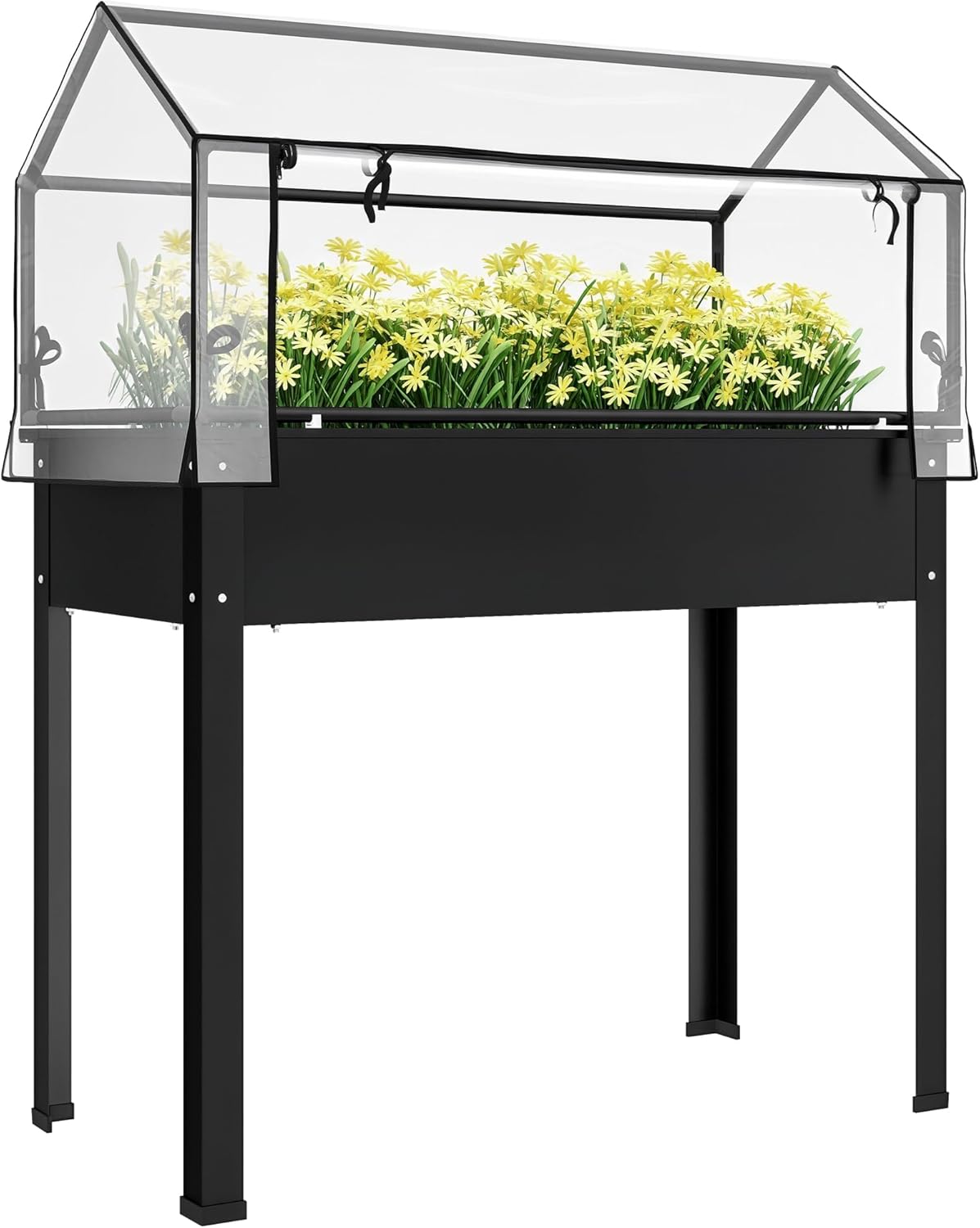 حوض زراعة مرتفع أسود للاستخدام - مراجعة Raised Garden Bed وسعره