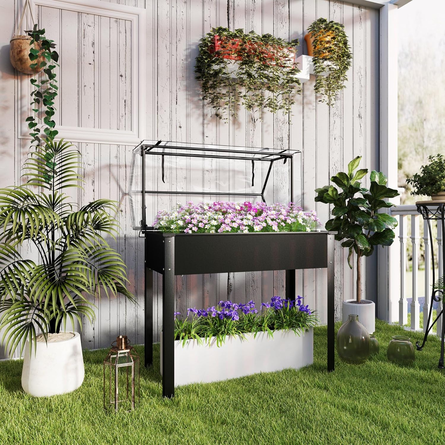 حوض زراعة مرتفع أسود للاستخدام - مراجعة Raised Garden Bed وسعره