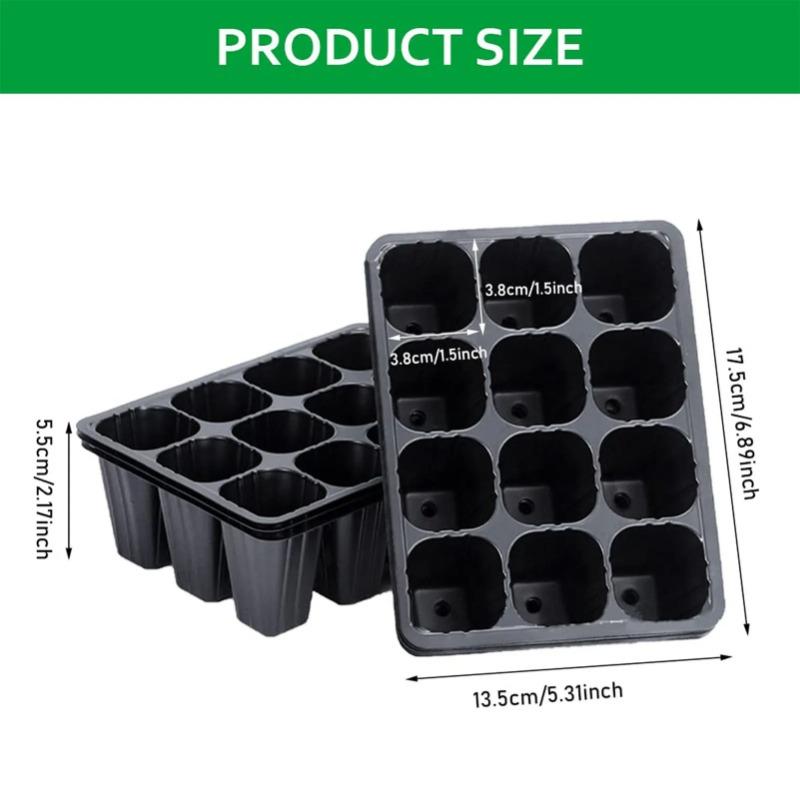 12 ثقوب أواني شتلات الخضروات ص - مراجعة Seed Starter Tray وسعره