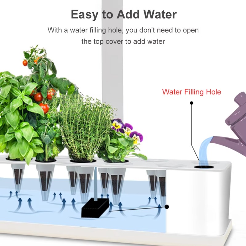 نظام زراعة مائية ذكي بـ 9 وحدا - مراجعة Hydroponic Kit وسعره
