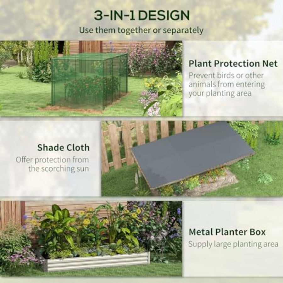 حوض زراعة معدني مجلفن مقاس 7.3 - مراجعة Raised Garden Bed وسعره