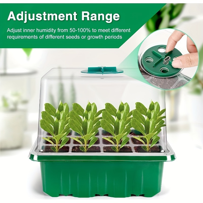 LED تنمو ضوء حديقة النبات زهرة - مراجعة Seed Starter Tray وسعره